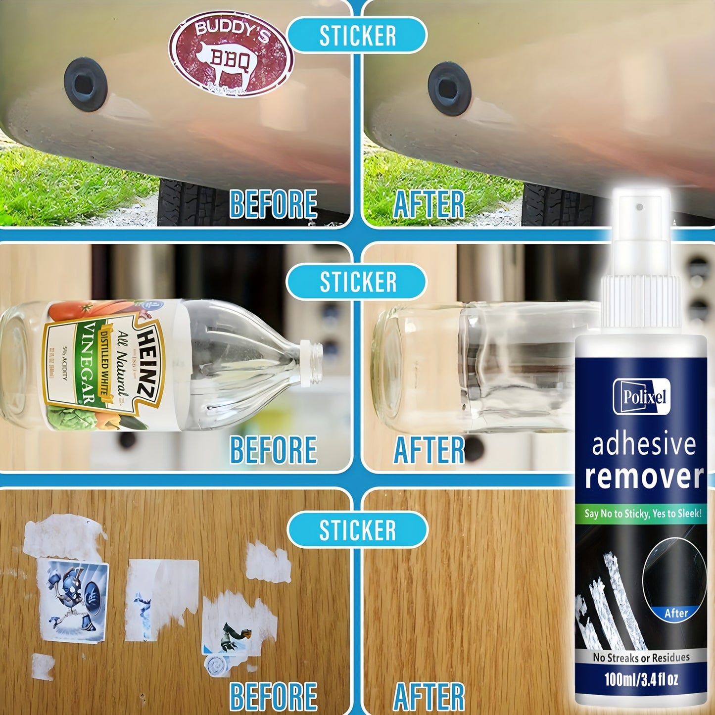 Spray Îndepărtare Adeziv 100ml cu Spatulă și Prosop