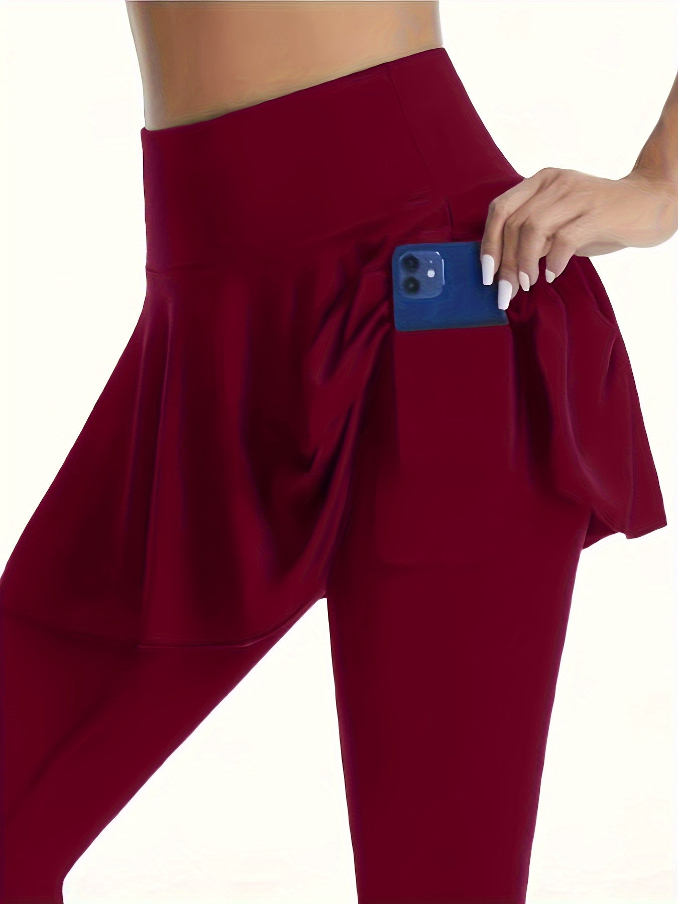 3pcs High-Waist Skort Leggings for Women