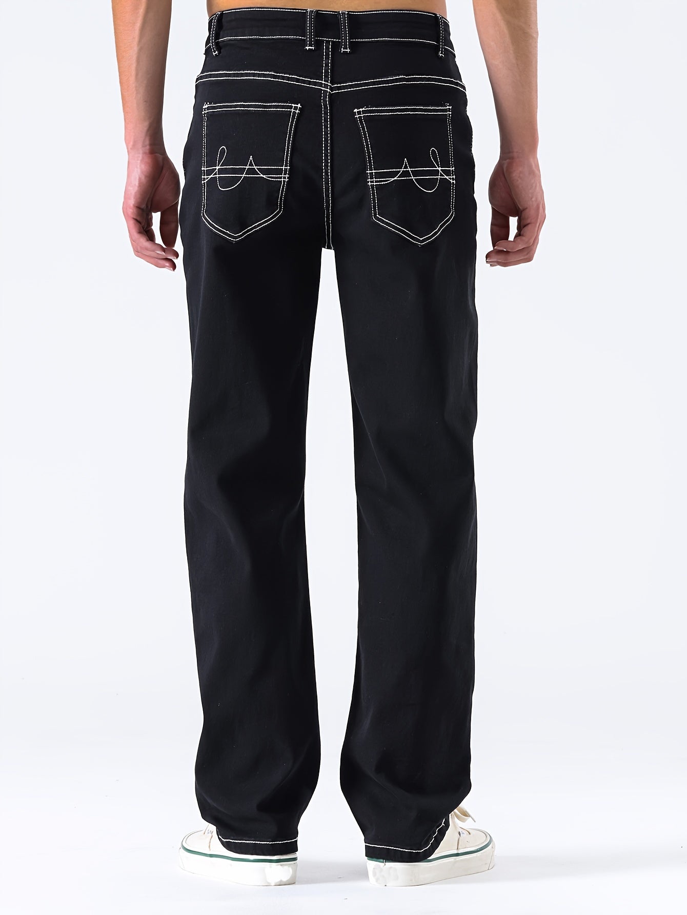 Men's Stretch Denim Jeans, Slim Fit Straight-Leg