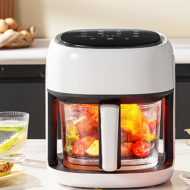Air Fryer, Intelligent Compact Air Fryer, Glass 360 ° Observation Window