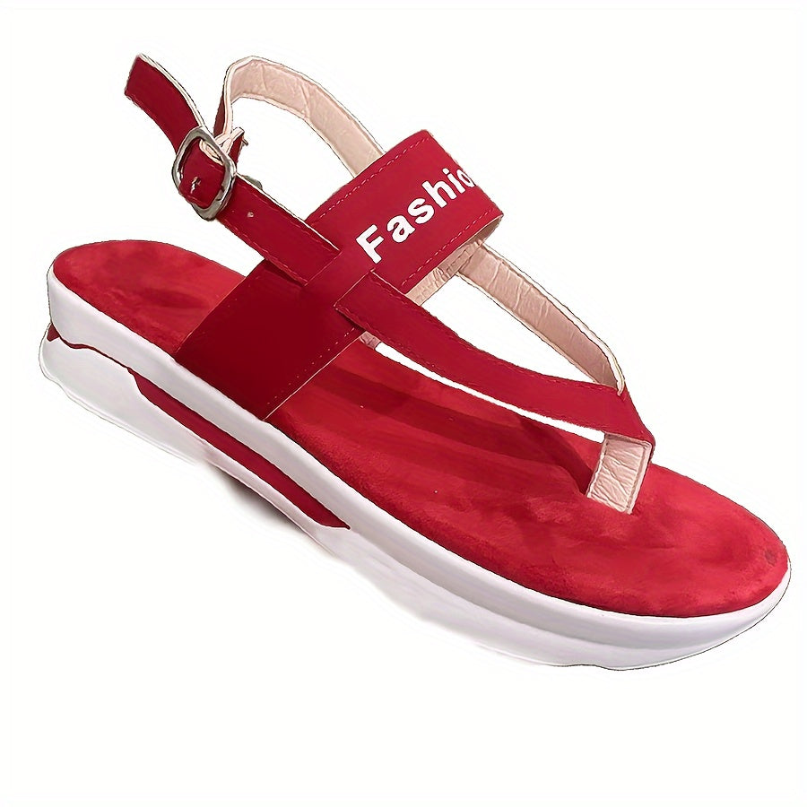 Women’s Summer Flat Sandals - Open Toe, Non-Slip Sole