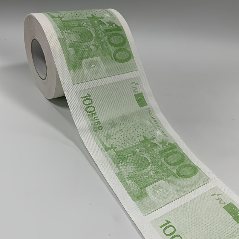 1pc Novelty Currency Print Toilet Paper Roll