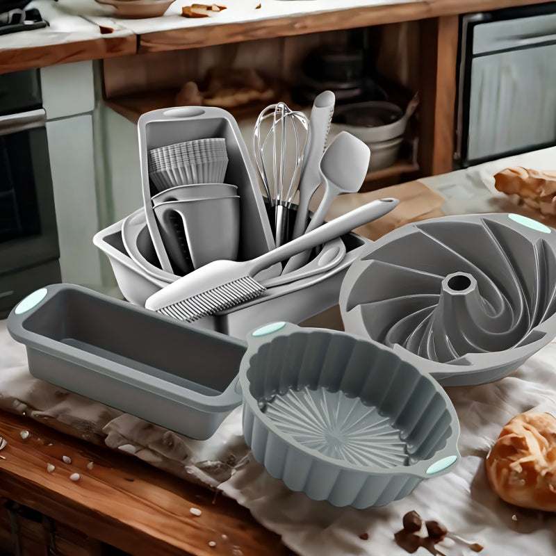 Set 25 Piese Silicon pentru Copt