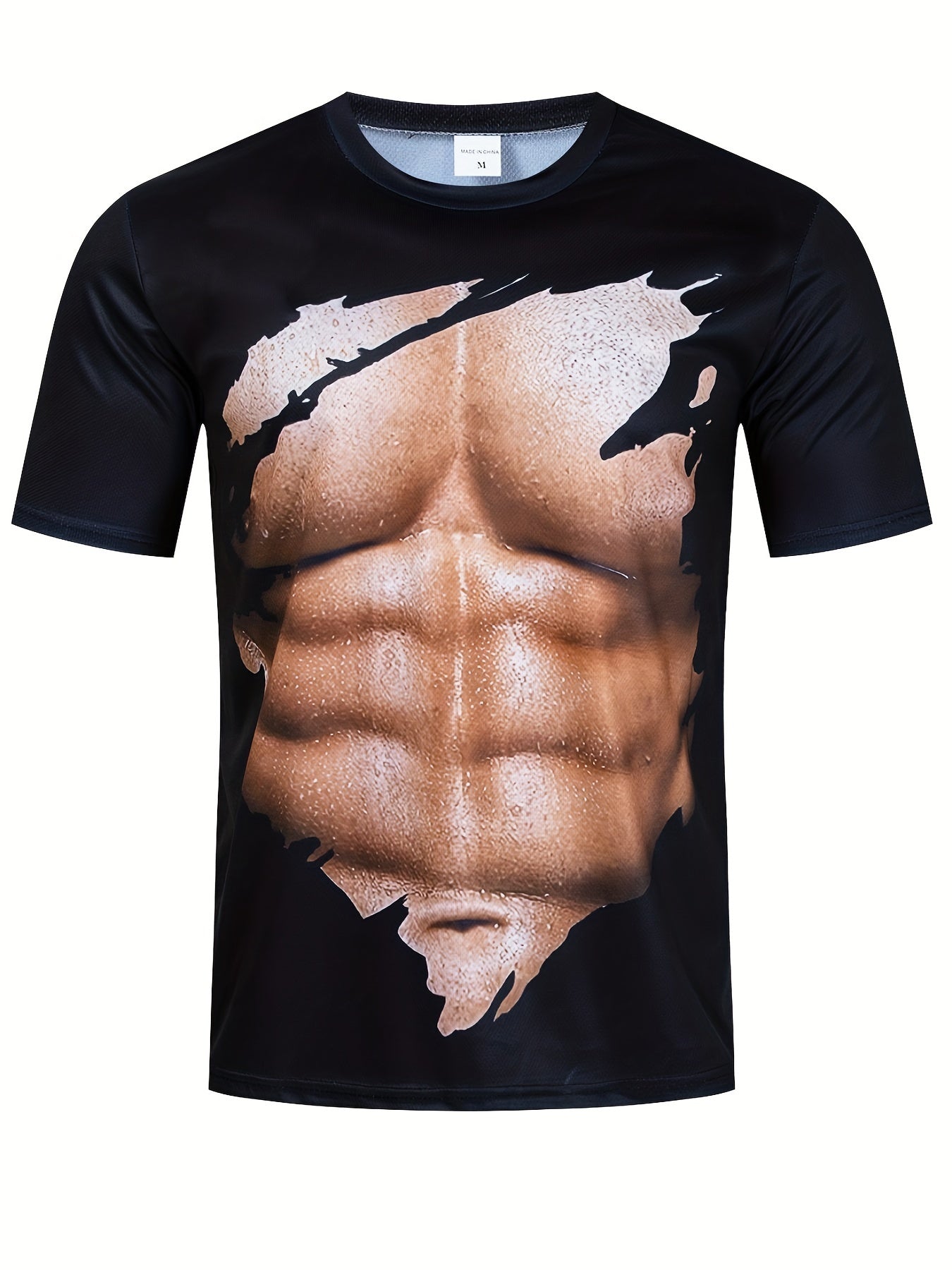 Men's Cool 3D Pattern Graphic Active T-shirt