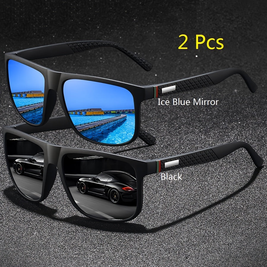 1-2-3pcs Fashion Vintage Check Pattern Square Fashion Glasses