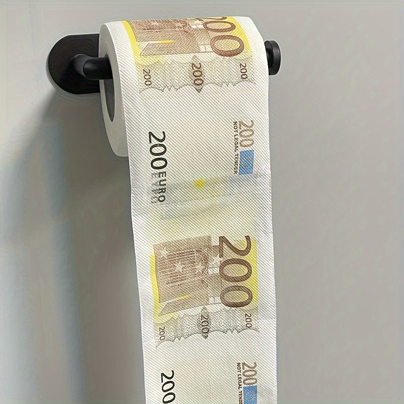 1pc Novelty Currency Print Toilet Paper Roll