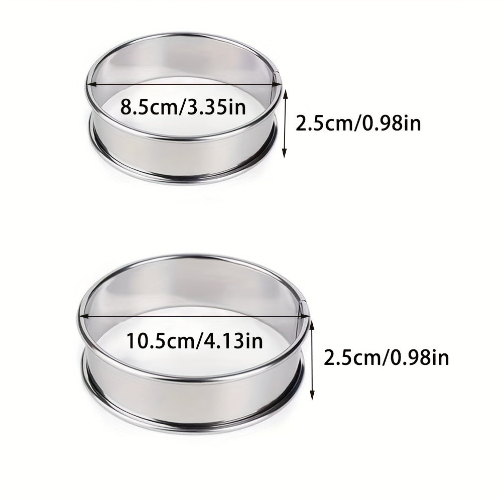 6pcs Stainless Steel Baking Mold Set for Home Food Baking
