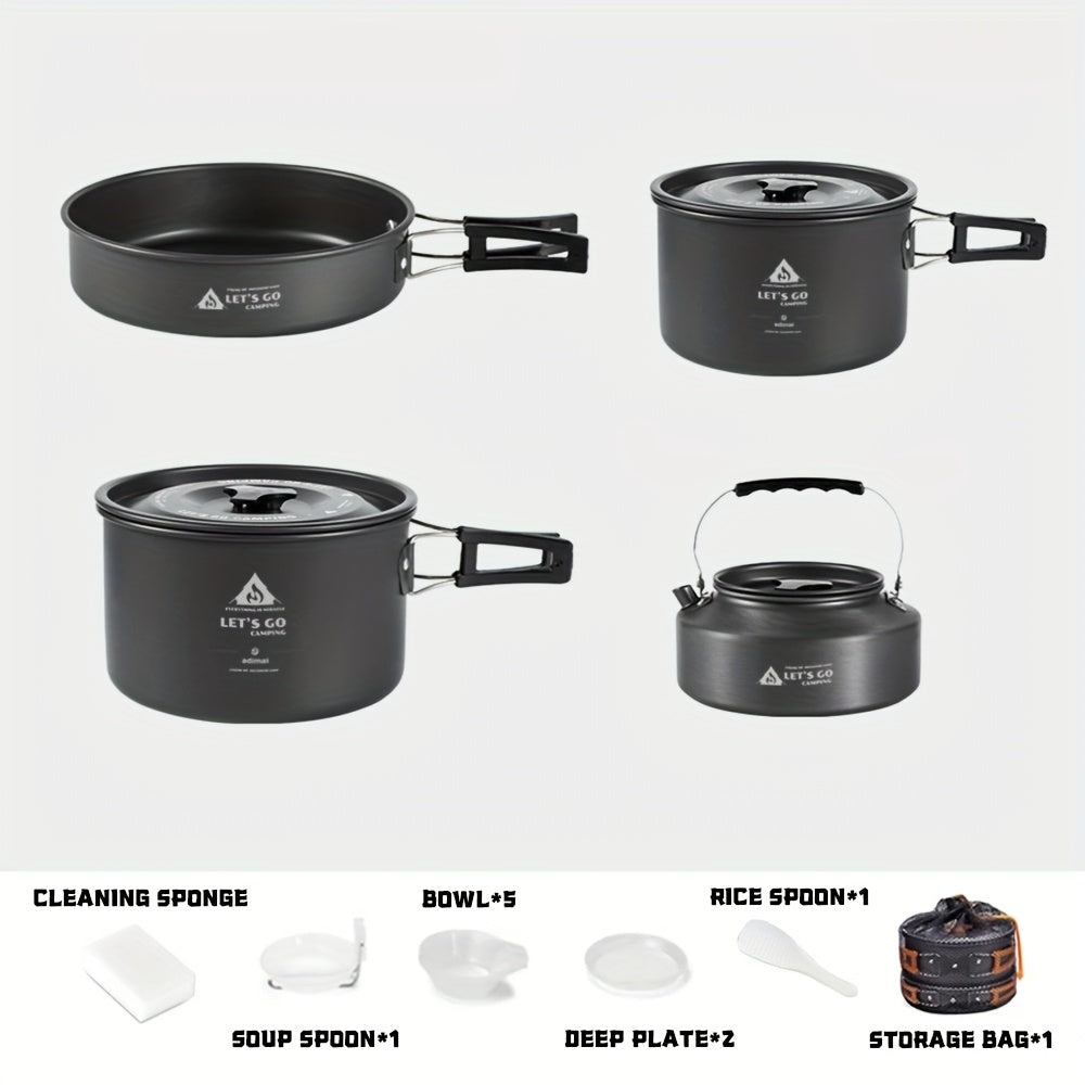 Set Camping Cookware din Aluminiu