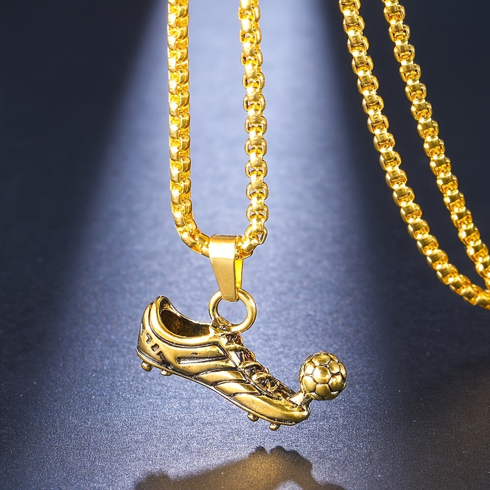 Fashion Sneakers Football Necklace Pendant