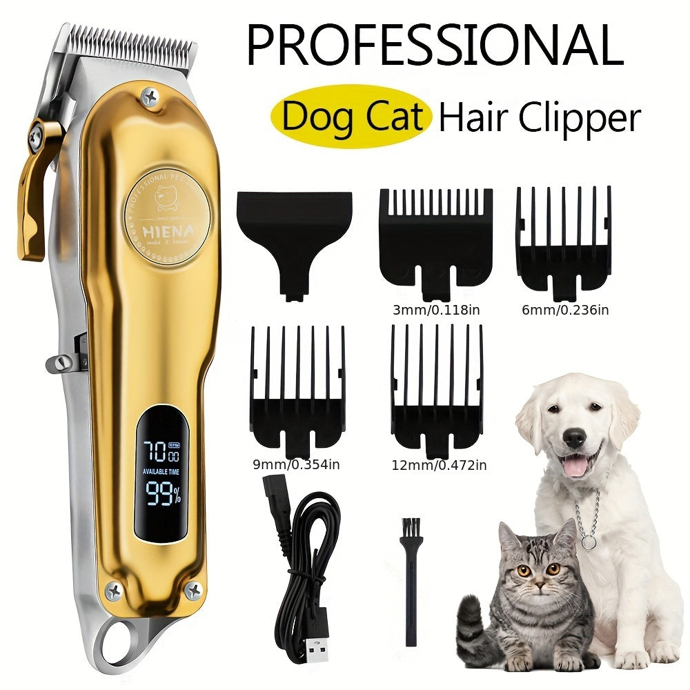 Rechargeable Low-Noise Cordless Dog Clippers for Grooming