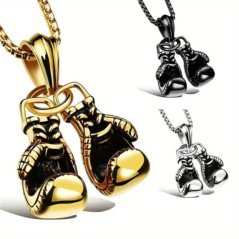 A Stylish Punk-style Hip-hop Boxing Glove Pendant Necklace