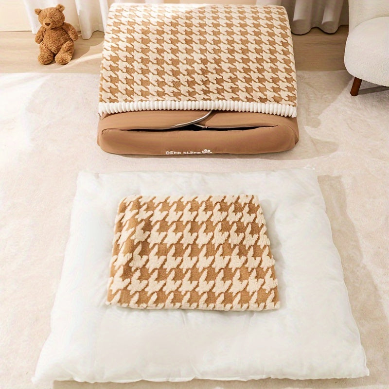 Dog Houndstooth Dog Bed Large Size Extra