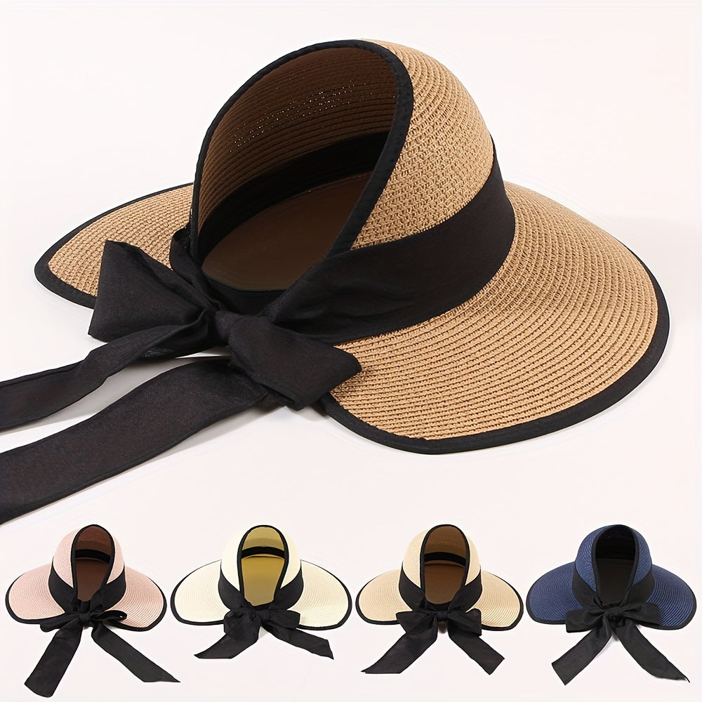 Women's Summer Outdoor Sun Visors With Ponytail Hole