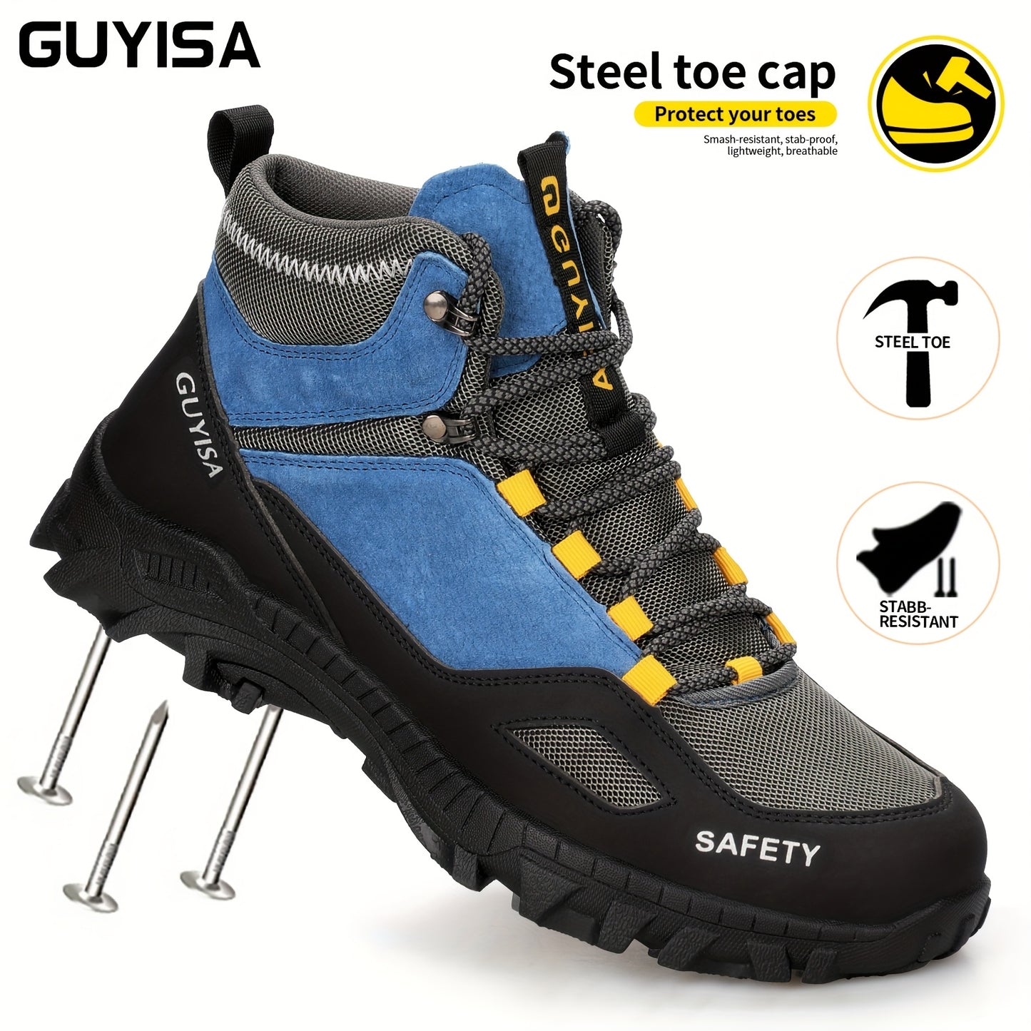 Men's High Top Safety Work Shoes