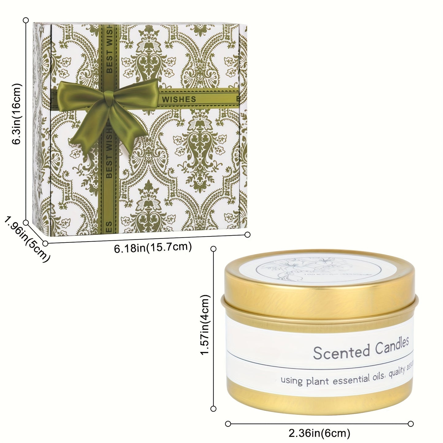 4pcs Scented Candle Gift Set