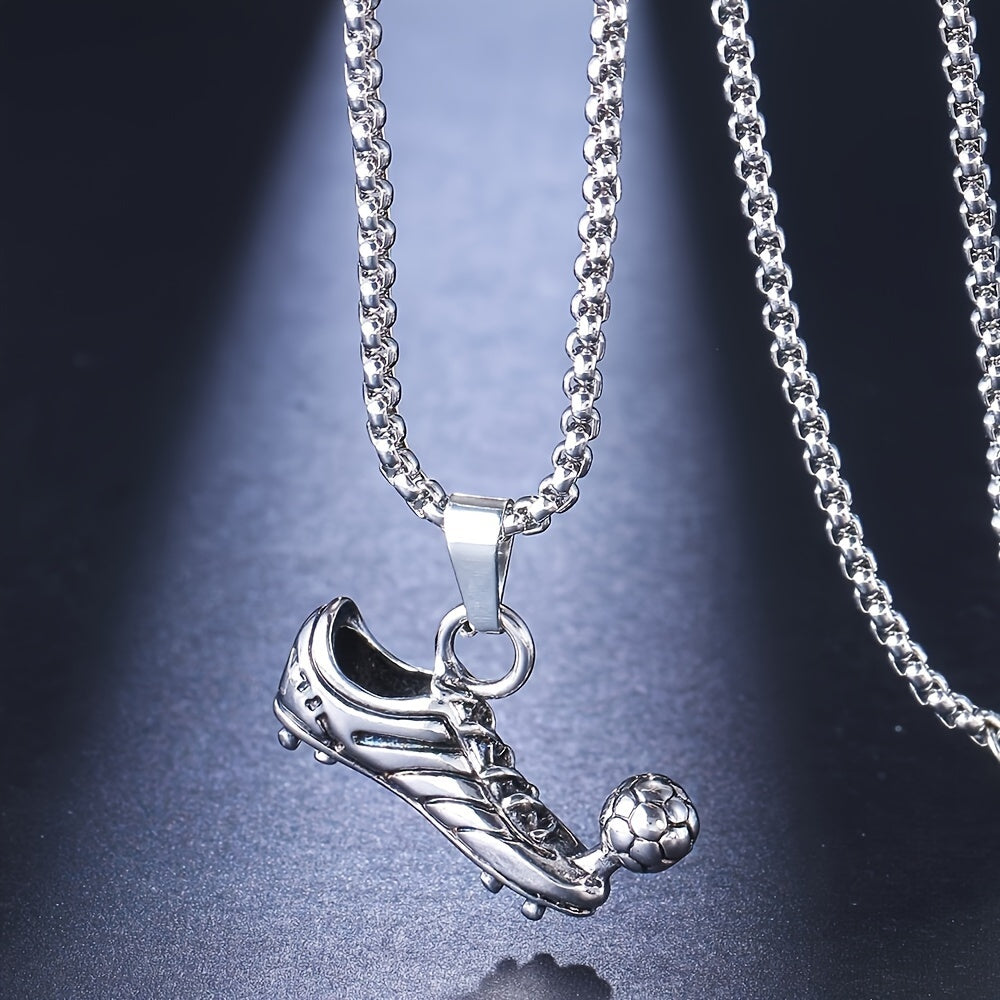 Fashion Sneakers Football Necklace Pendant