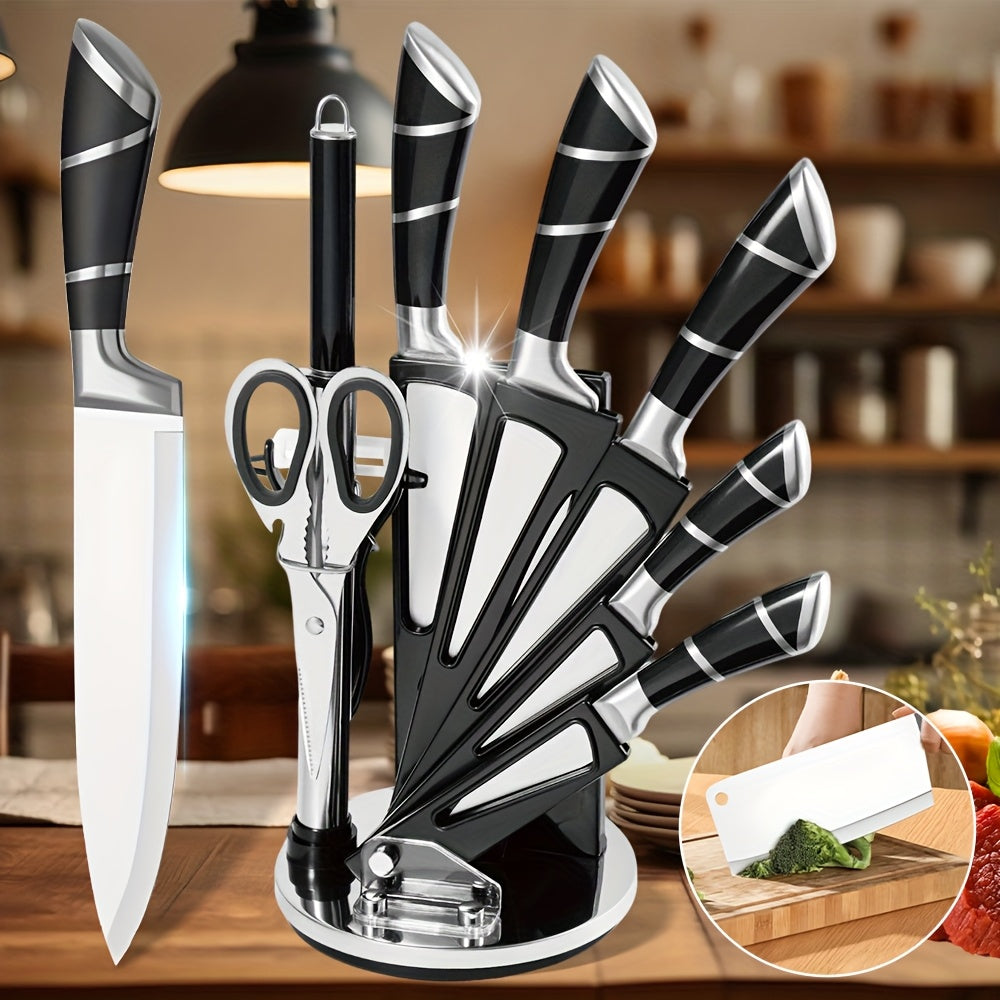 Set Cuțite 9 piese – Oțel Inoxidabil Carbon
