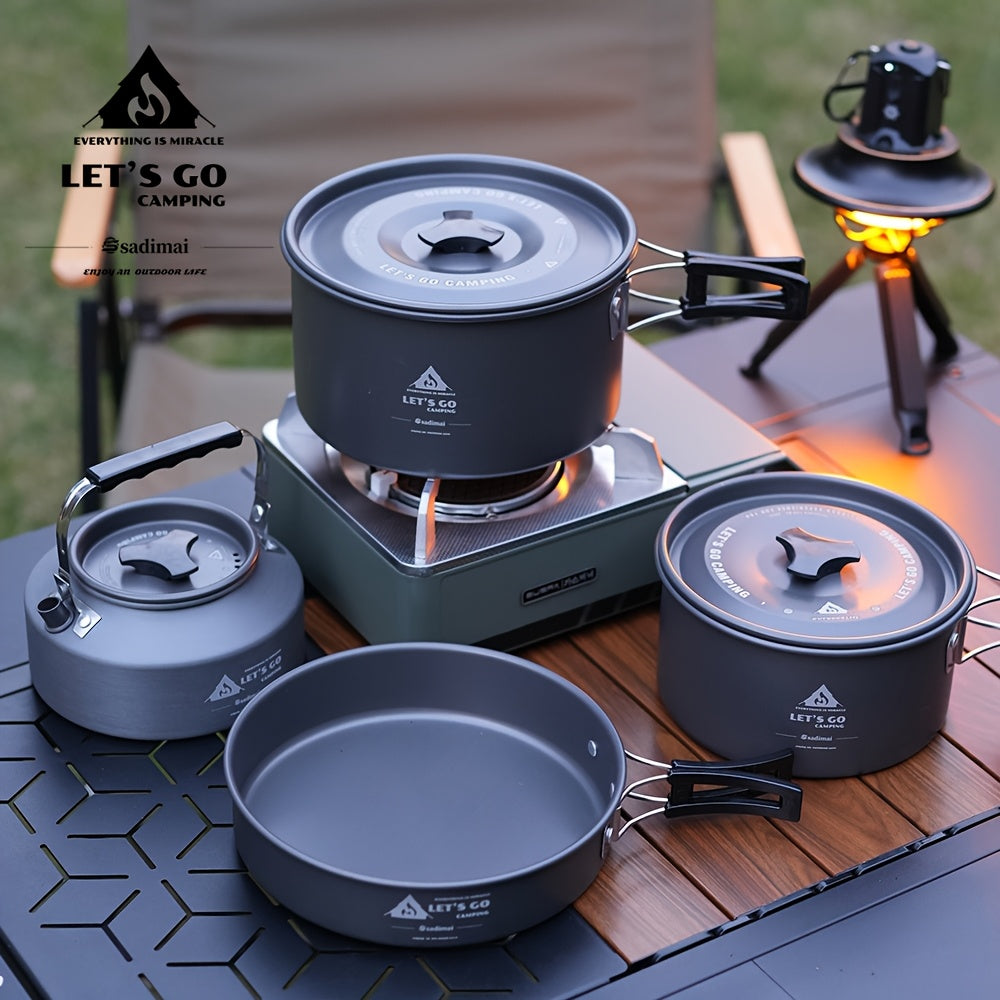 Set Camping Cookware din Aluminiu