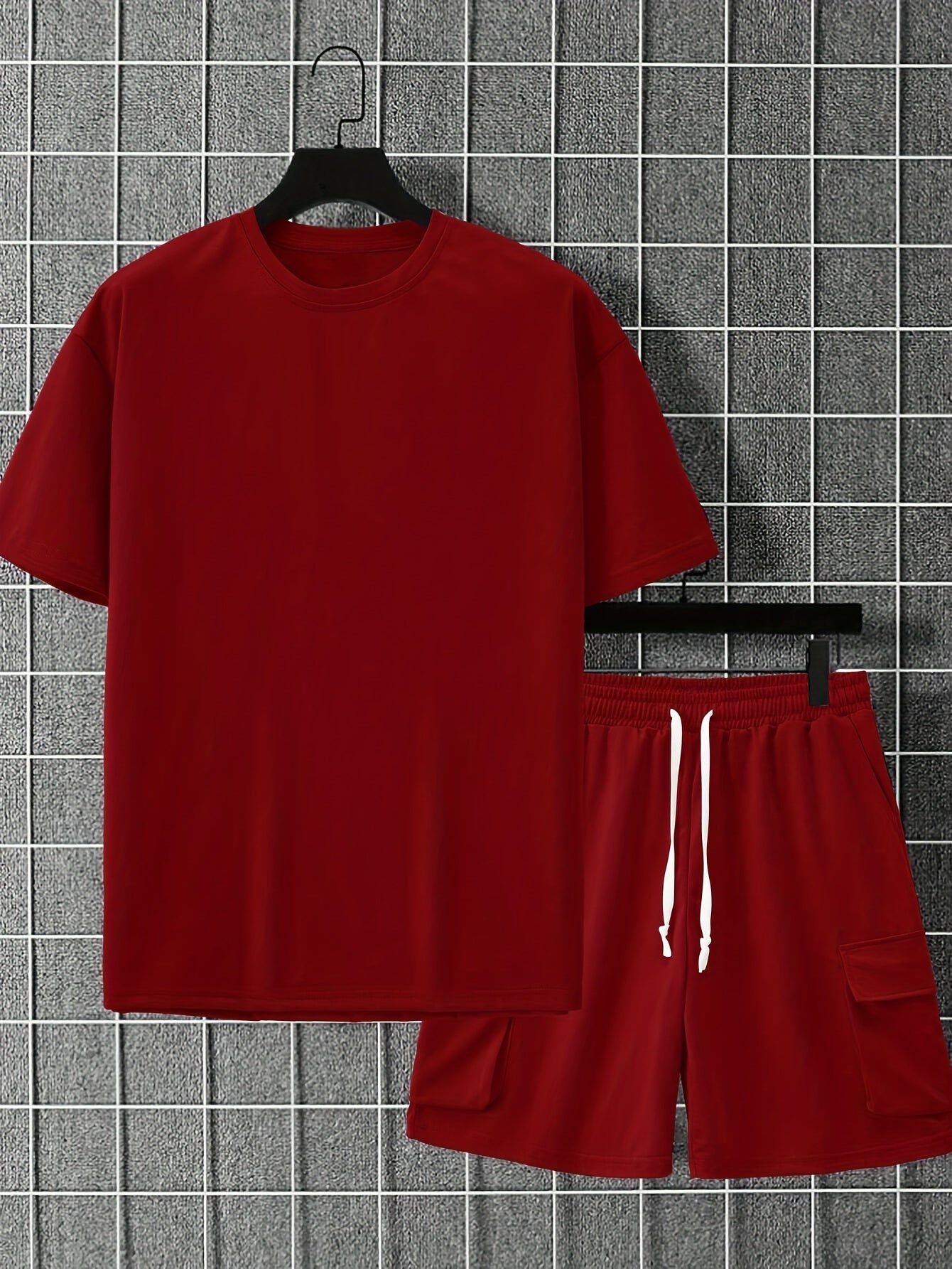 Men's Beige Casual Sportswear Set