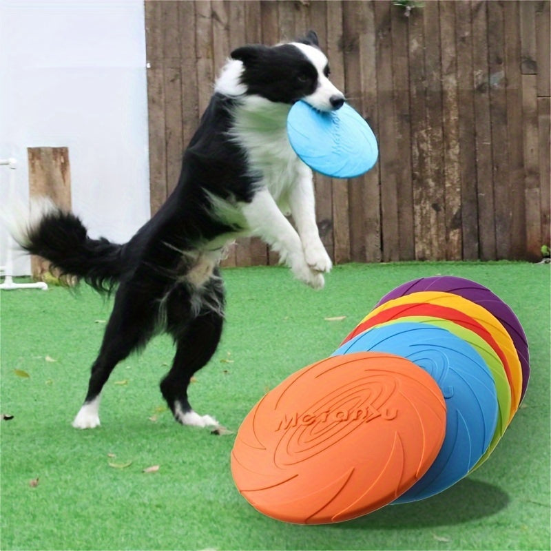 Plain Color Pet Training Flying Disc, Chew Durable Toy For Dog Interactive Supply