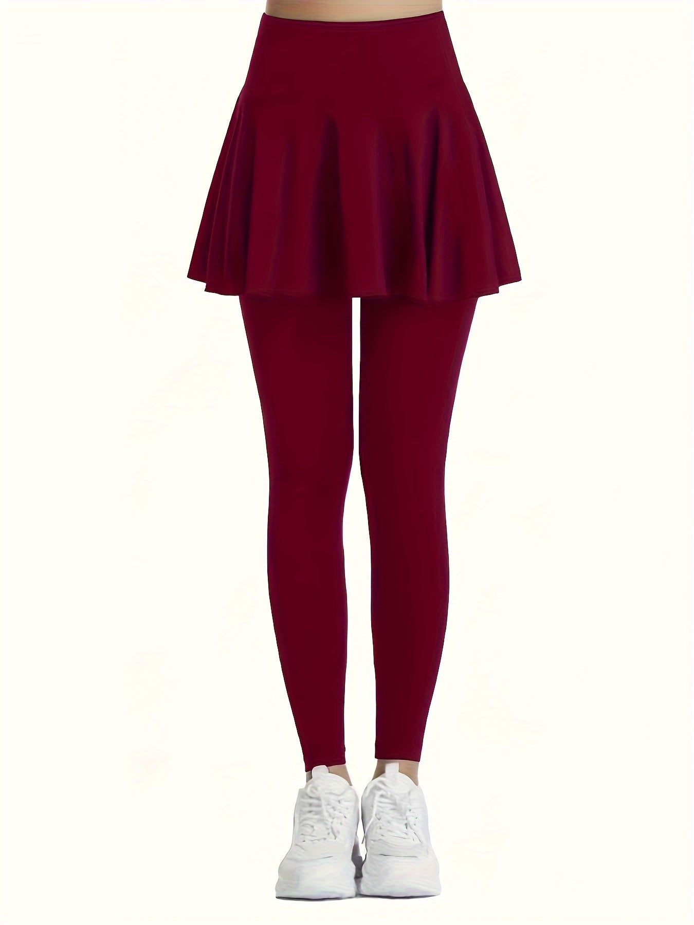 3pcs High-Waist Skort Leggings for Women