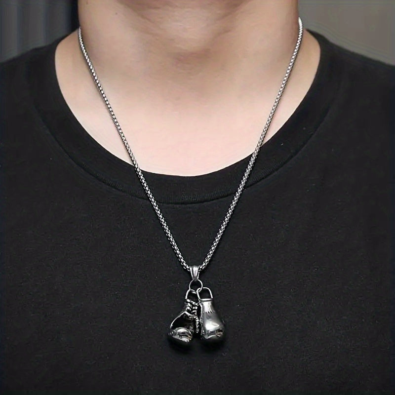 A Stylish Punk-style Hip-hop Boxing Glove Pendant Necklace