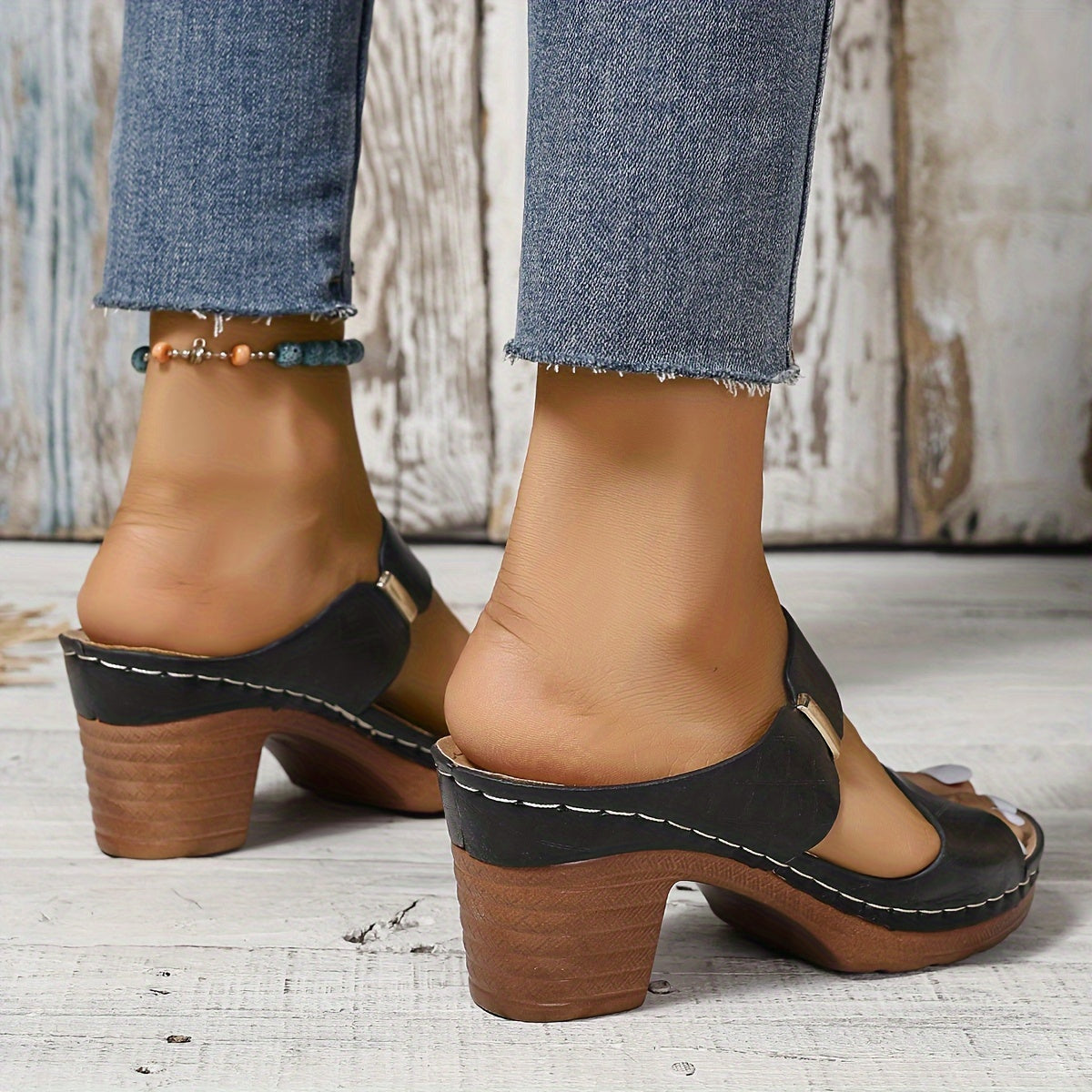Outdoor Sandals For All Competitions, Women's Chunky Heel Sandals