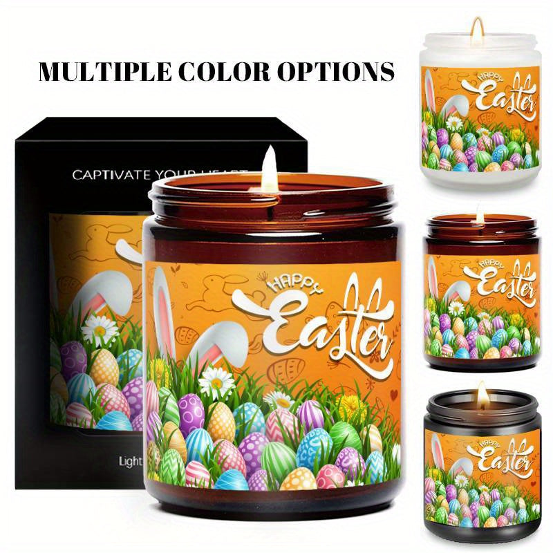 1pc Lavender Scented Easter Candle in Glass Jar