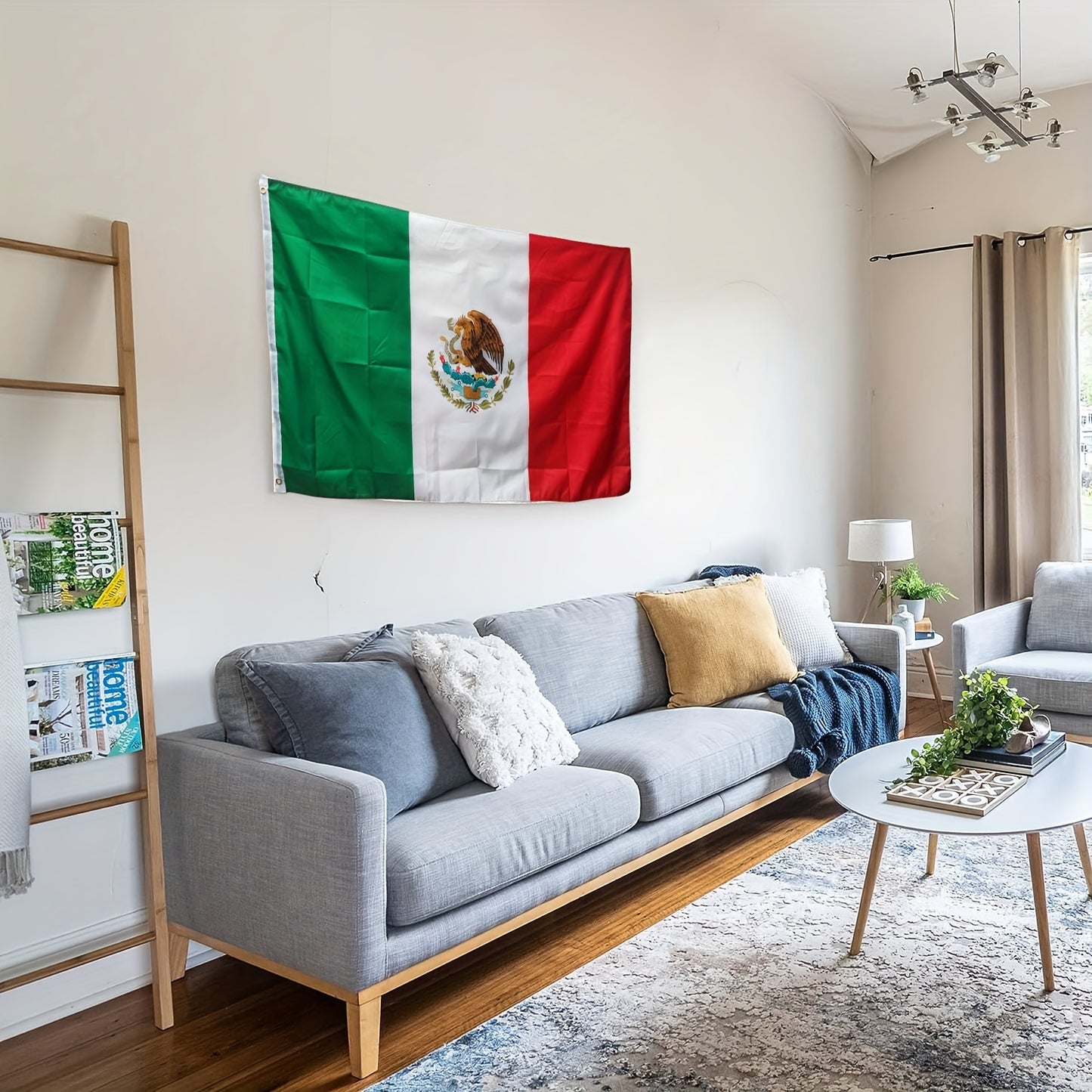Mexican Flag With Brass Grommet, 3x5 Feet