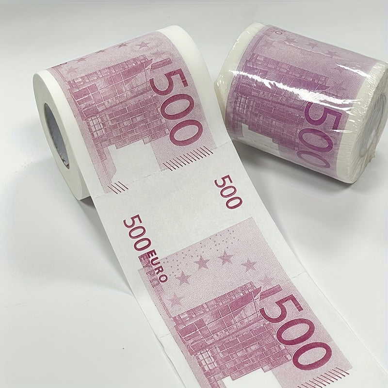 1pc Novelty Currency Print Toilet Paper Roll