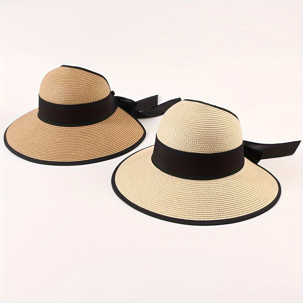 Women's Summer Outdoor Sun Visors With Ponytail Hole