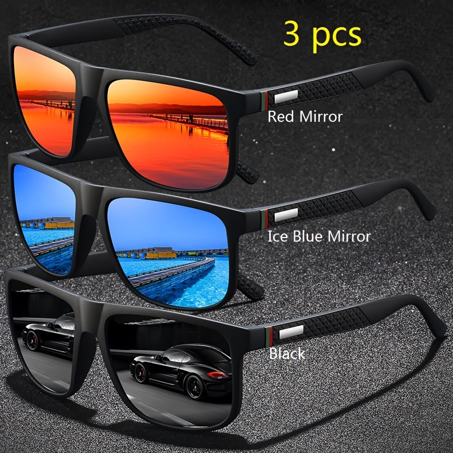 1-2-3pcs Fashion Vintage Check Pattern Square Fashion Glasses