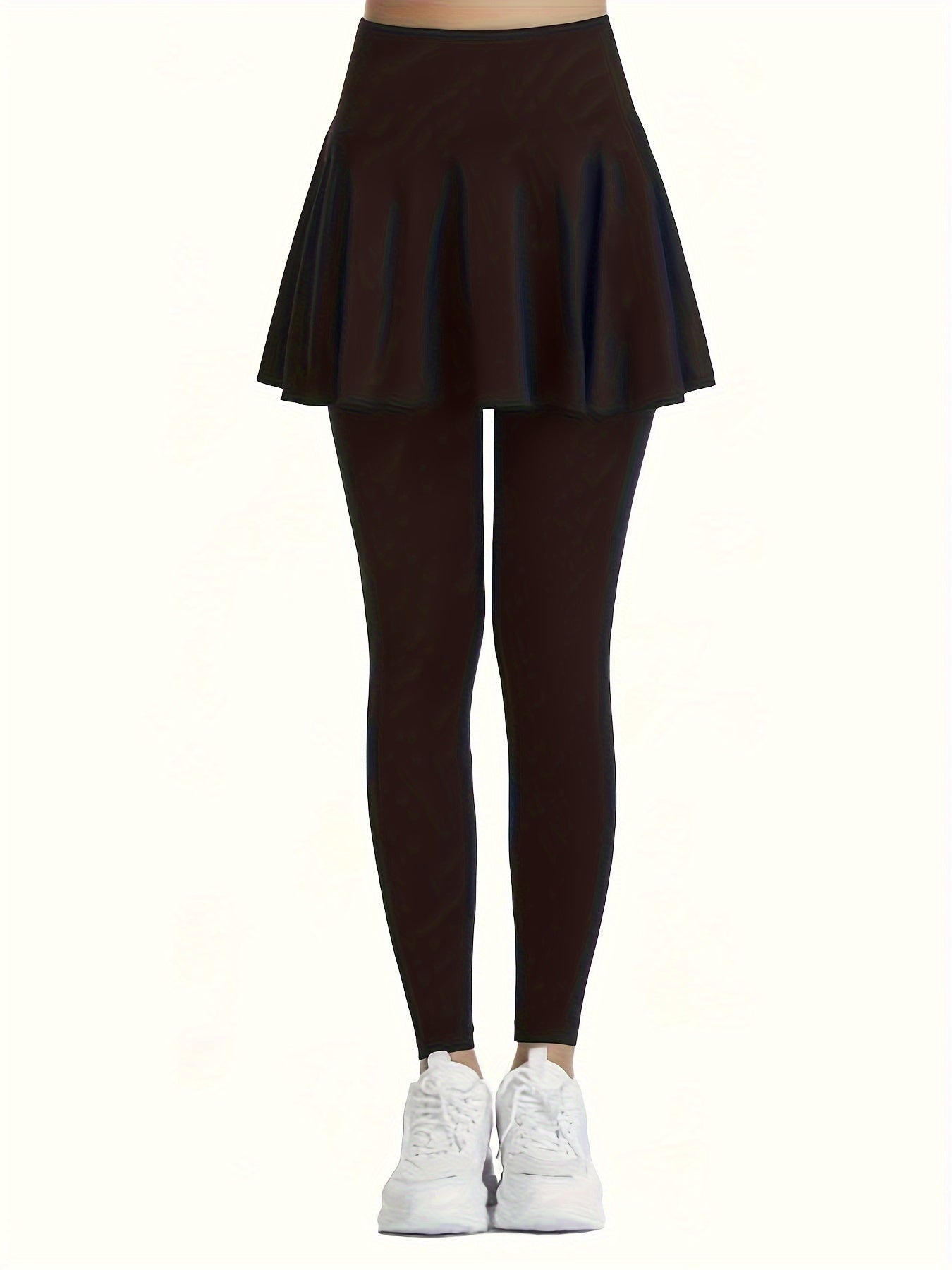 3pcs High-Waist Skort Leggings for Women