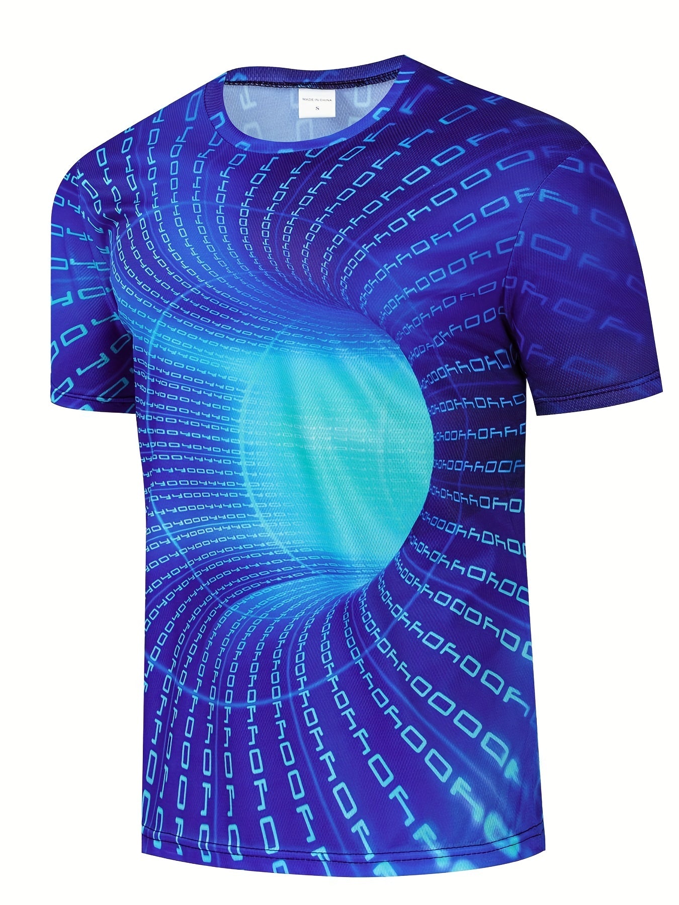 Men's Cool 3D Pattern Graphic Active T-shirt
