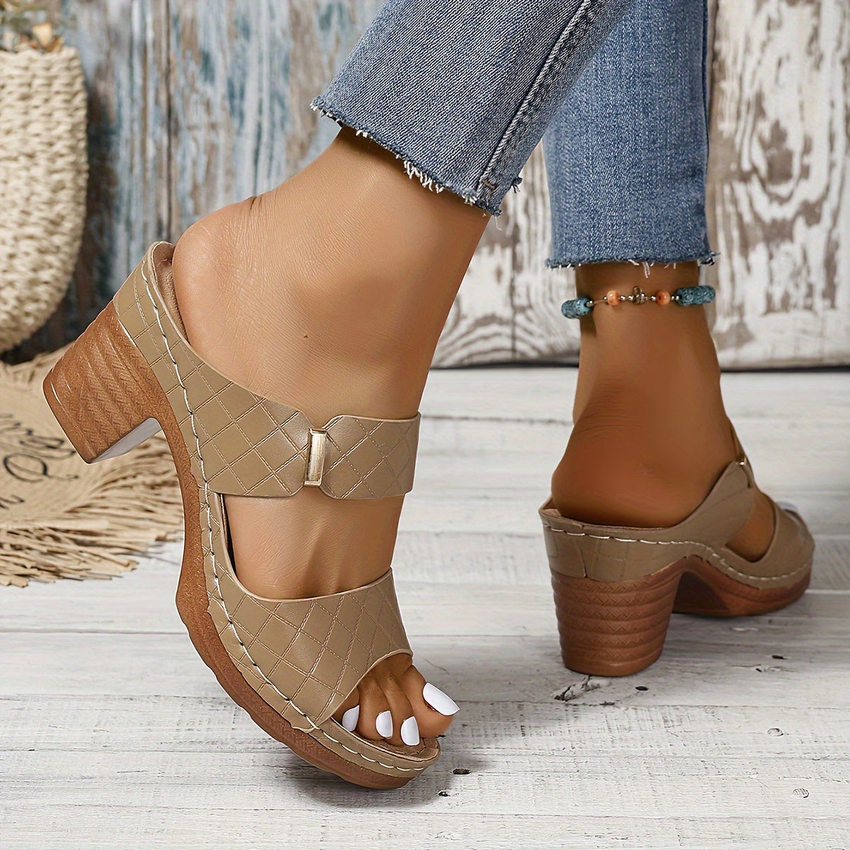 Outdoor Sandals For All Competitions, Women's Chunky Heel Sandals