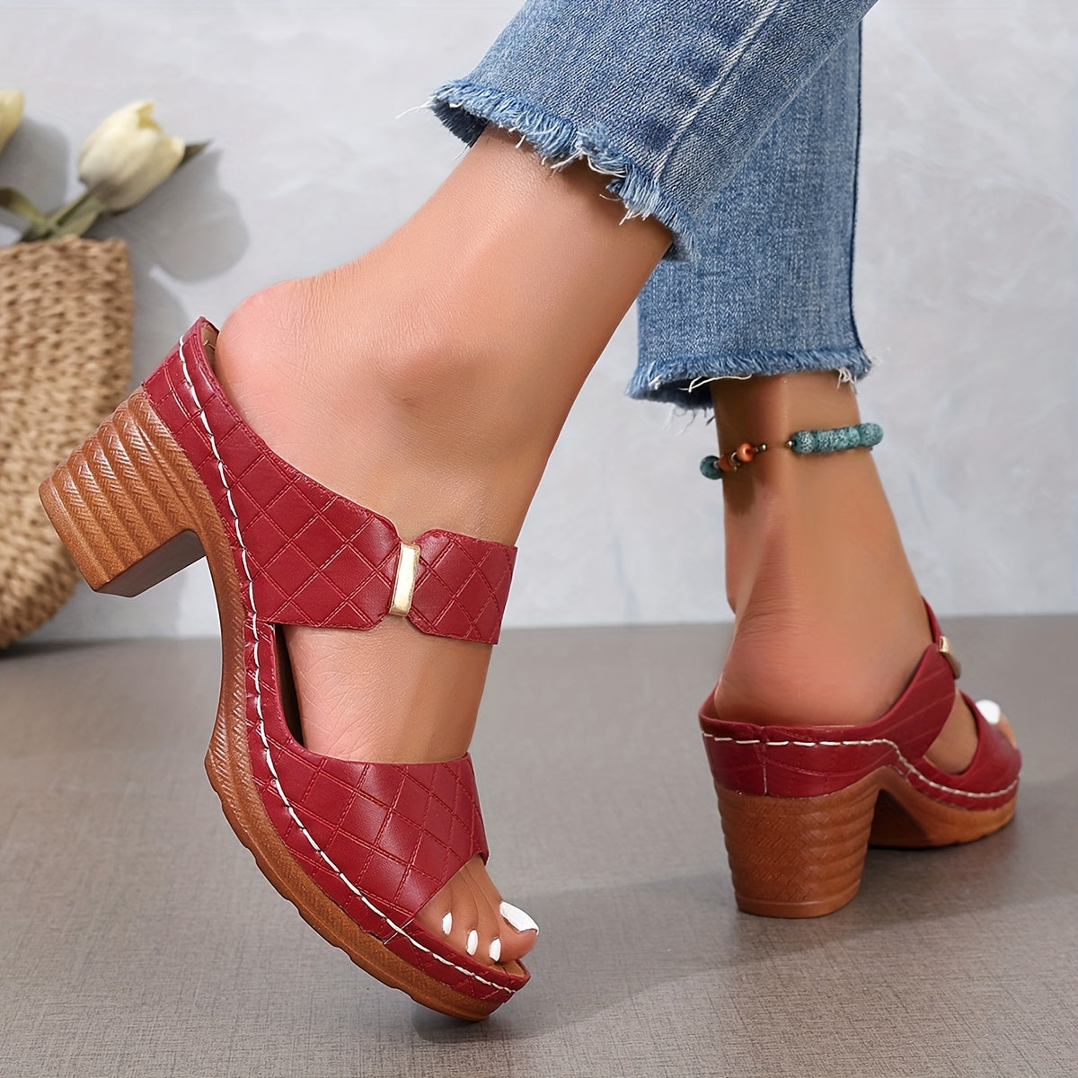 Outdoor Sandals For All Competitions, Women's Chunky Heel Sandals