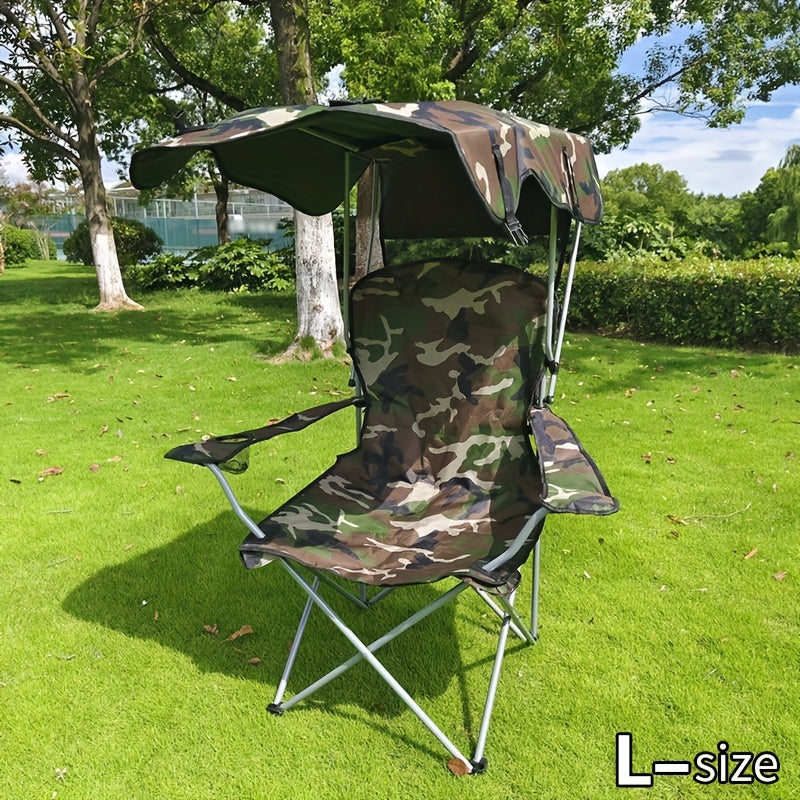 Outdoor supplies portable folding beach chair with shade