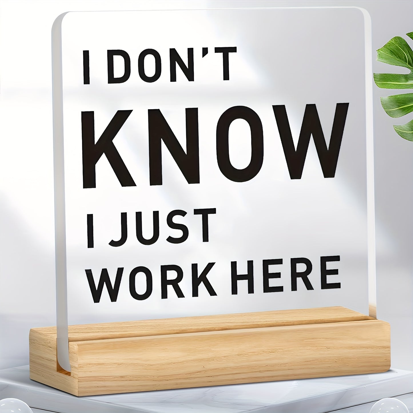 1pc, Acrylic Ornament, Human Resources Desk Sign