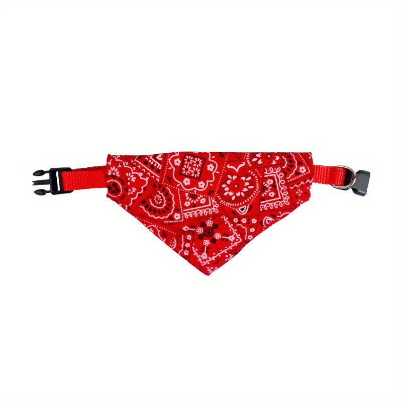 Stylish Printed Dog Bandanas With Buckle