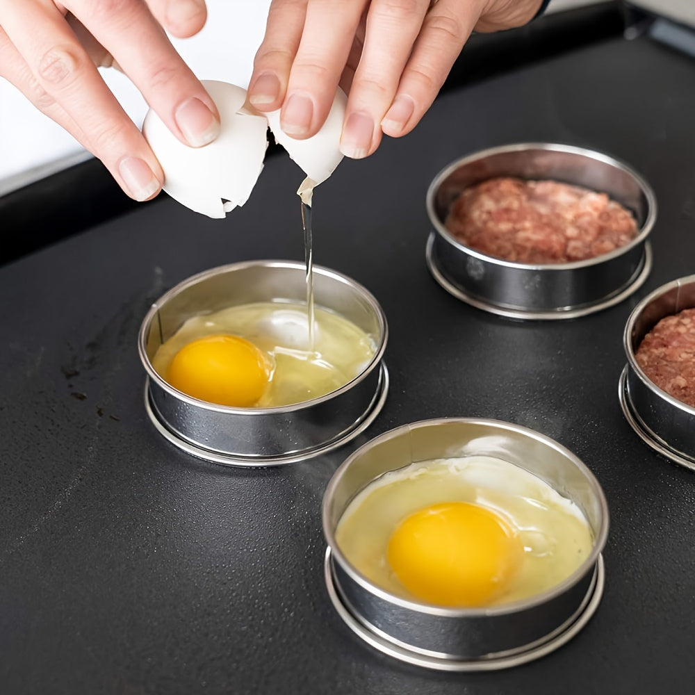6pcs Stainless Steel Baking Mold Set for Home Food Baking