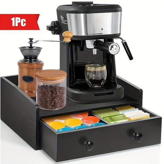 MONDRAME Suport Rustic pentru Cafea cu Sertar
