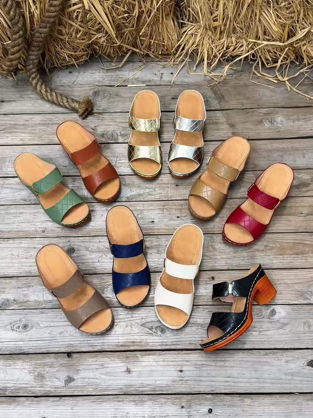 Outdoor Sandals For All Competitions, Women's Chunky Heel Sandals