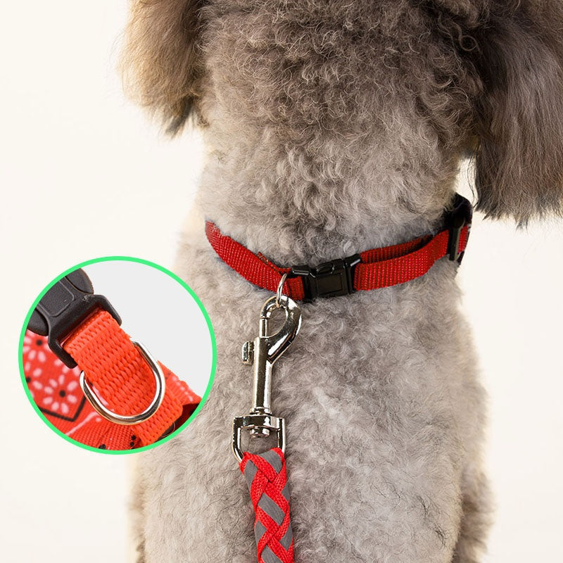 Stylish Printed Dog Bandanas With Buckle