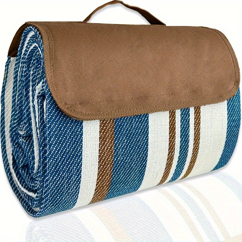 Outdoor Picnic Mat with Handle - Portable, Durable Acrylic Camping Rug