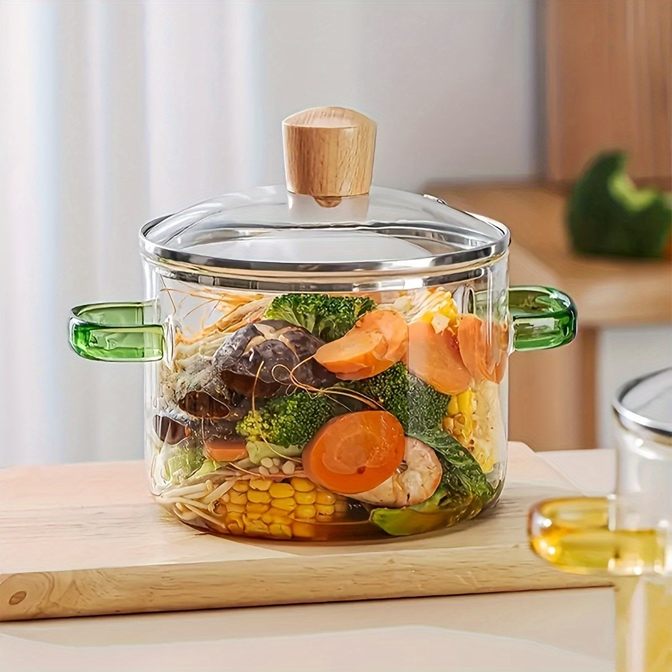 Set 2 oale din sticlă borosilicată