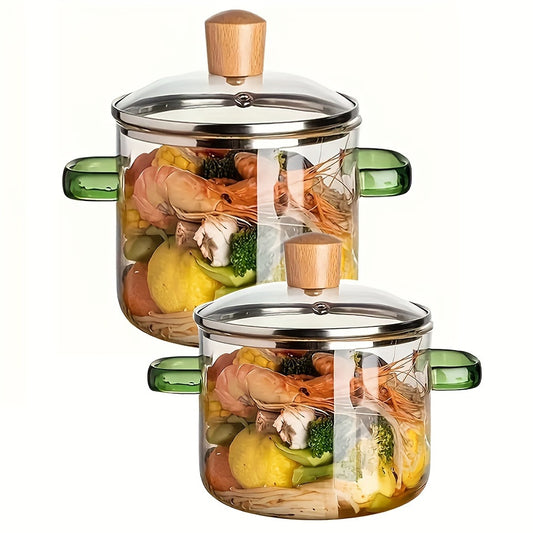 Set 2 oale din sticlă borosilicată