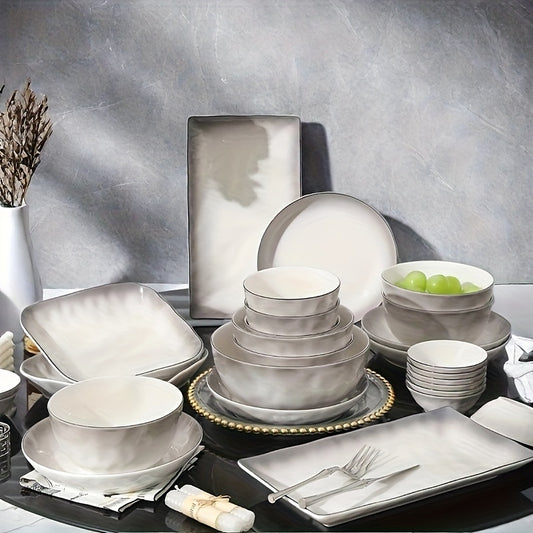 Set Ceramică Modernă Gradient Gri