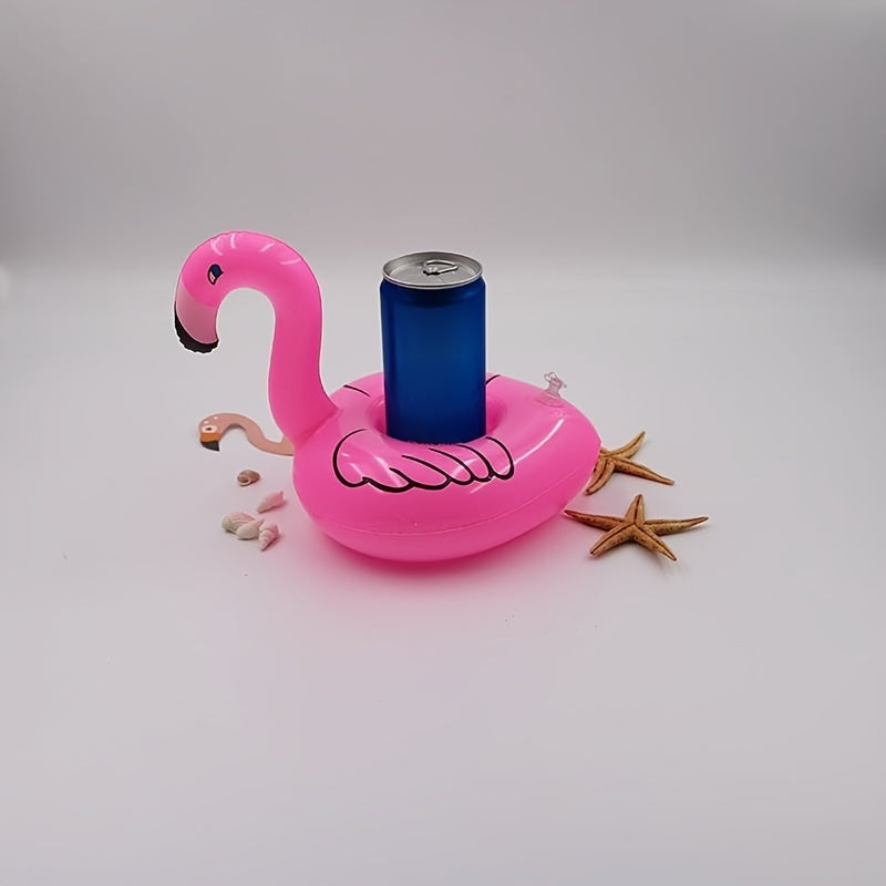 9pcs/set, Inflatable Cup Holder, Water Bottle Coaster, Water Drink Cup Holder With Air Pump