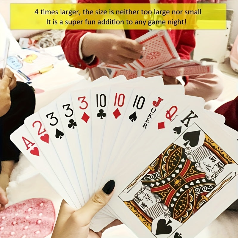 Giant Playing Cards, 4 Times Larger Than Normal