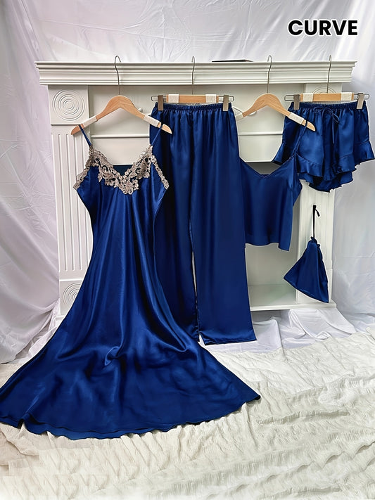 5pcs Elegant Pajama Set for Women